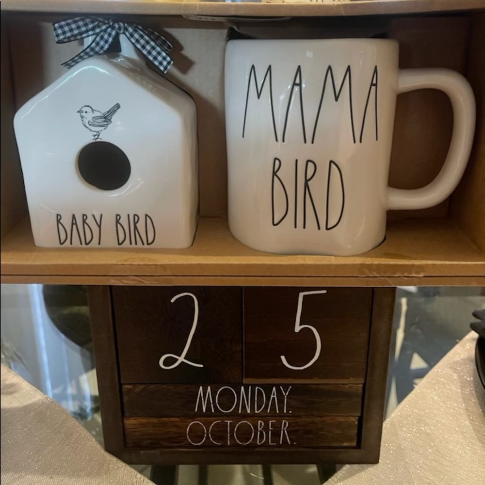 Rae Dunn Bird House & Mug